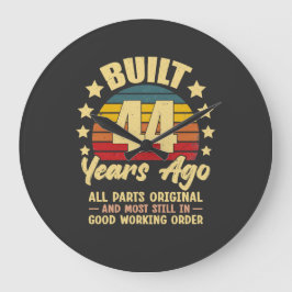 Relógio Grande 44 Years Ago All Parts Original 44th Birthday 