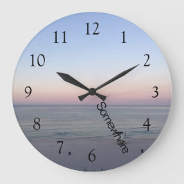Relógio Grande 5 horas em algum lugar Praia Rosa