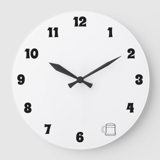 Relógio Grande 5 O'Clock Algures Clock (Frente)