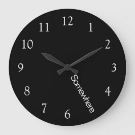 Relógio Grande 5 O'Clock Somewhere Preto