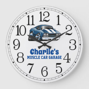 Relógio Grande 69 Muscle Car Large Clock do Charlie