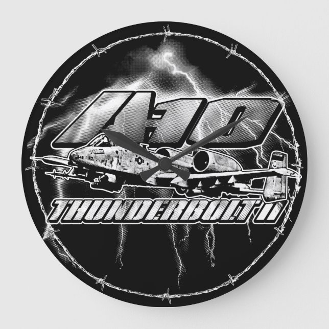Relógio Grande A-10 Thunderbolt II Large Clock Acrylic Wall Clock (Frente)