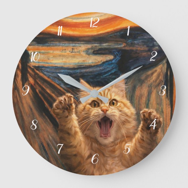 Relógio Grande A Arte de Paródia do Gato no Grito                 (Frente)