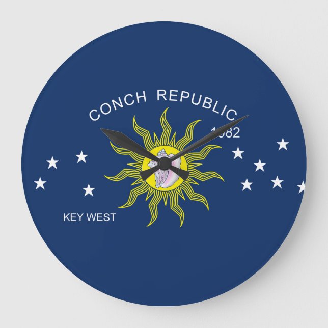 Relógio Grande A bandeira da república do Conch (Frente)