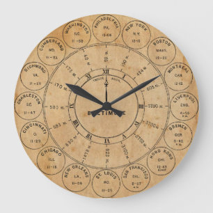 Relógio Grande A cidade de Steampunk do vintage carimba o pulso