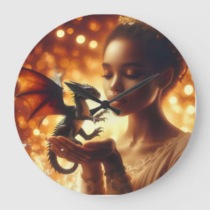 Relógio Grande a princess and her baby dragon