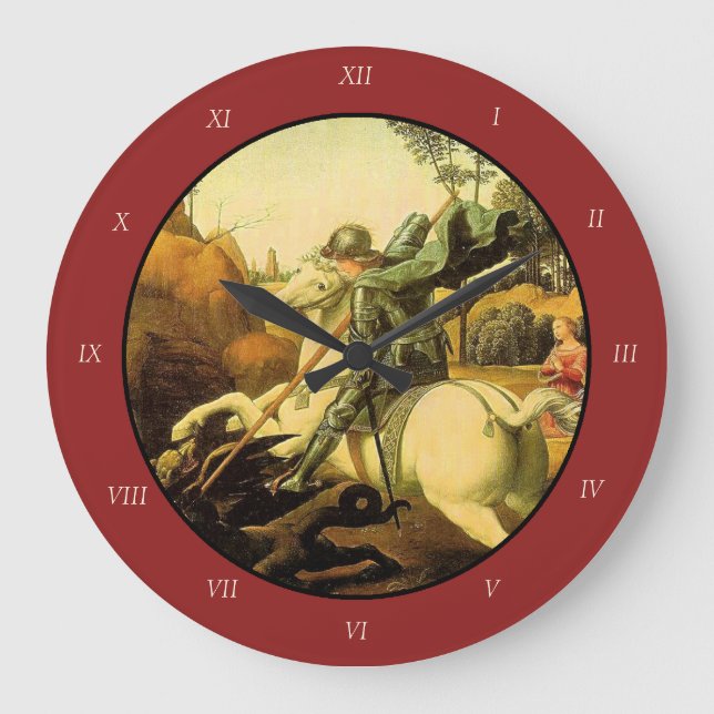 Relógio Grande A "Rua George e o Dragão" de Raphael (cerca de 150 (Frente)