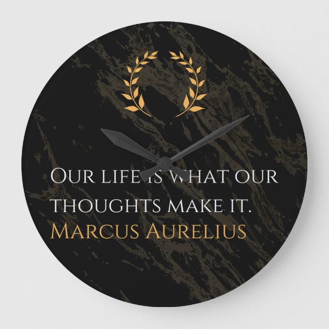 Relógio Grande A Verdade de Marcus Aurelius: Moldando a Vida (Frente)