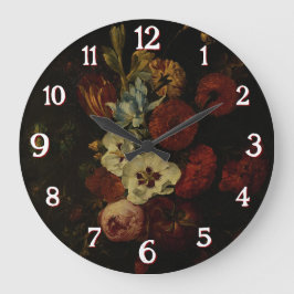 Relógio Grande A vida com flores