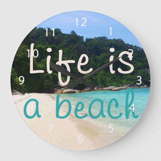Relógio Grande A vida é uma praia (Frente)