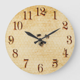 Relógio Grande Abelhas e favo de mel