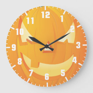 Relógio Grande abóbora de halloween