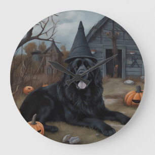 Relógio Grande Abóboras Assustadoras de Halloween de Terra Nova