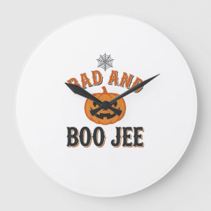 Relógio Grande Abobrinha Ruim E Boo Jee De Halloween Gráfico_1