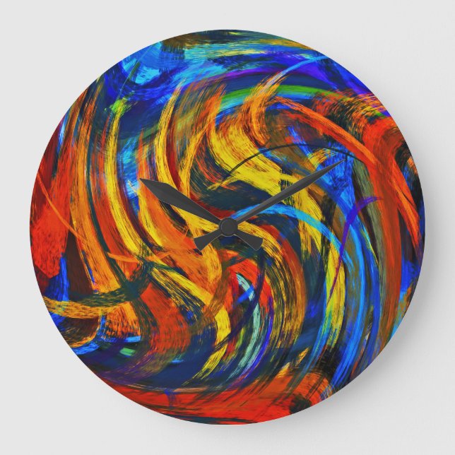 Relógio Grande Abstract Art #11 (Frente)