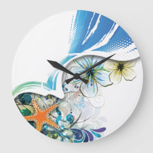 Relógio Grande Abstract Art 30 Clock