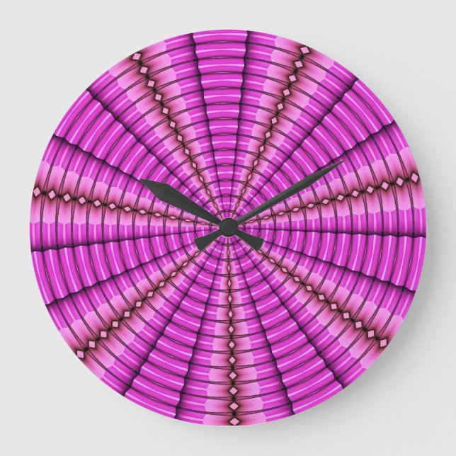Relógio Grande Abstrato Art 85 Wall Clocks e opções numéricas (Frente)