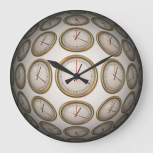 Relógio Grande Abstrato art 89 Wall Clocks e opções numéricas