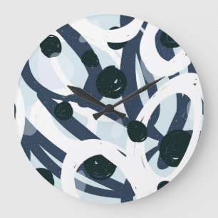 Relógio Grande Abstrato Art: Ilustração de pintura sem costura