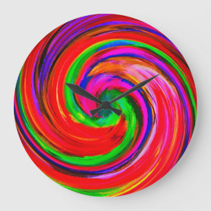 Relógio Grande Abstrato Art nº 12