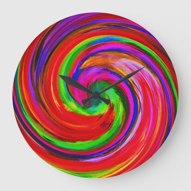 Relógio Grande Abstrato Art nº 12 (Frente)