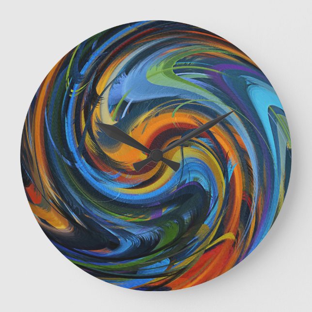 Relógio Grande Abstrato Art nº 30 (Frente)