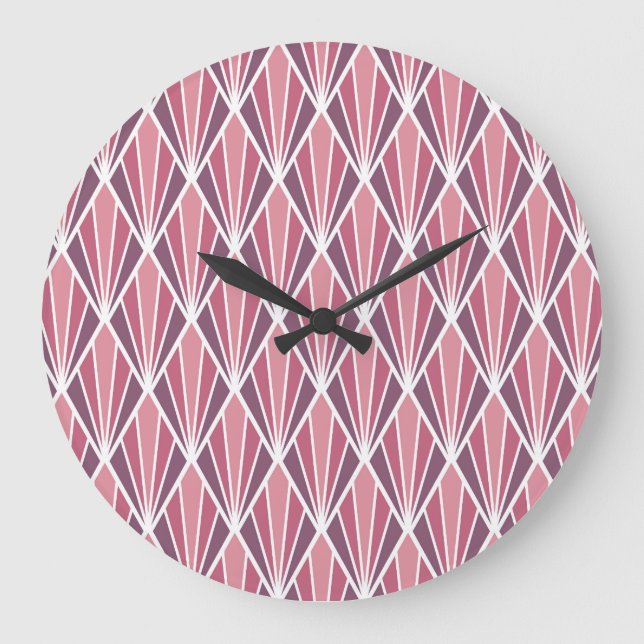Relógio Grande Abstrato Clássico, geométrico, na moda de patch se (Frente)