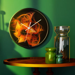 Relógio Grande Abstrato de Arte Lightworks