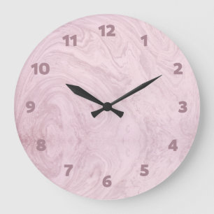 Relógio Grande Abstrato rosa-rosa-mágico