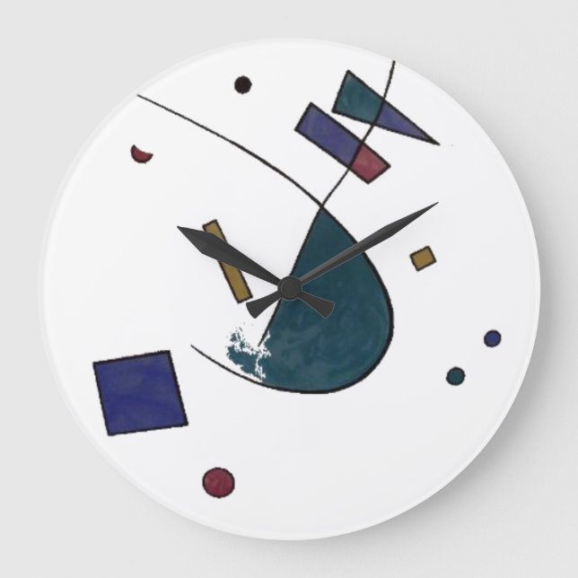 Relógio Grande Abstrato Verdi Wall Clock (Frente)