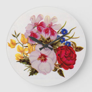 Relógio Grande Acordo de flor de buquê do século XVIII