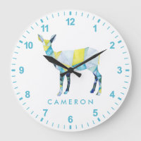 Adicionar Seu Nome| Animais De Deer Geométricos