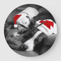 adorável e adorável papais noeis de natal pitbull