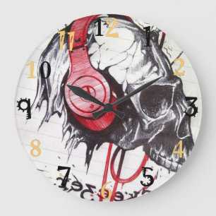 Relógio Grande Adorável Halloween Skeezer Tenha um belo dia