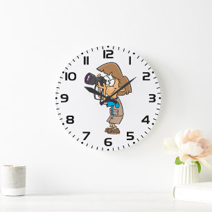 Relógio Grande Adventure Photographer Boy com câmera