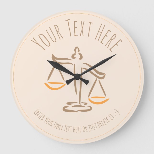 Relógio Grande Advogado | Procurador | Juíza | Empresa de Direito (Frente)