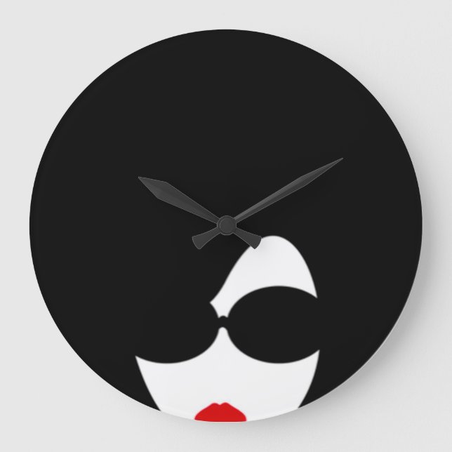 Relógio Grande Afro Wall Clock (Frente)