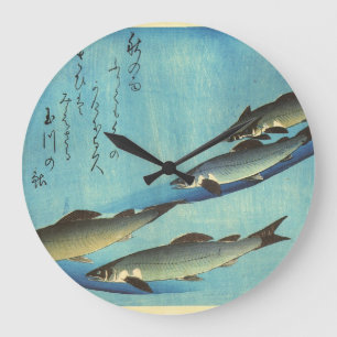 Relógio Grande Ai (truta) - impressão japonês dos peixes de