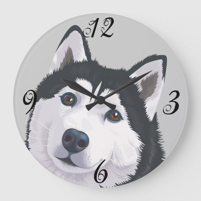 Relógio Grande Akita Wall Clock (Frente)