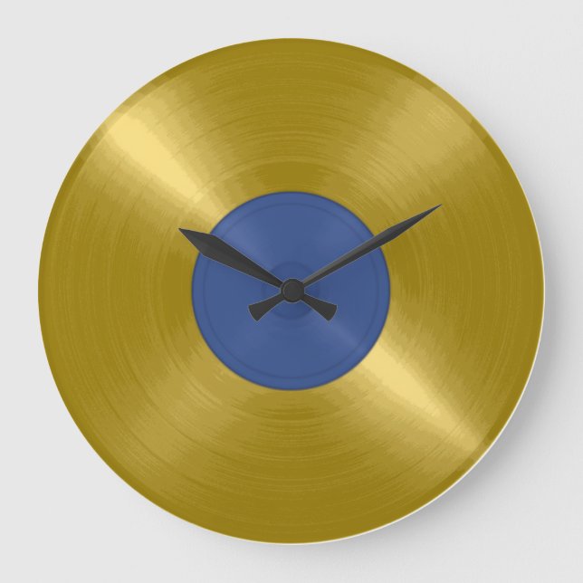 Relógio Grande Álbum de Vinil Dourado (Frente)