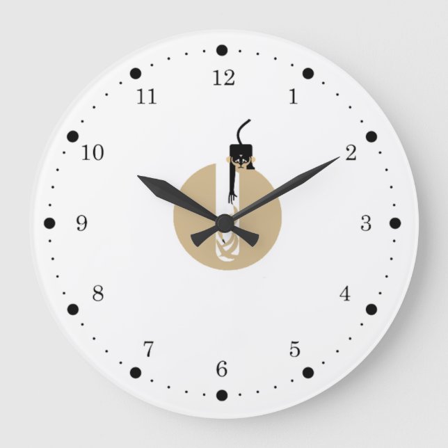 Relógio Grande Alcançar o objetivo (Frente)