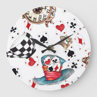 Relógio Grande Alice in Wonderland Acrylic wall clock large