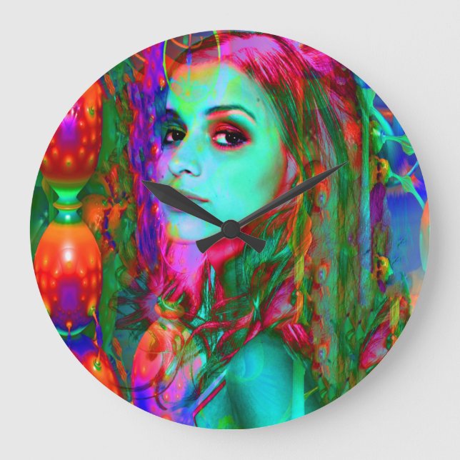 Relógio Grande Alice no País das Maravilhas (Frente)