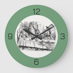 Relógio Grande Alice no Partido das Maravilhas - Festa do Chá de 