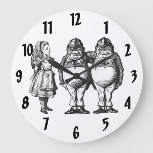 Relógio Grande Alice, Tweedle Dee & Tweedle o pulso de disparo de