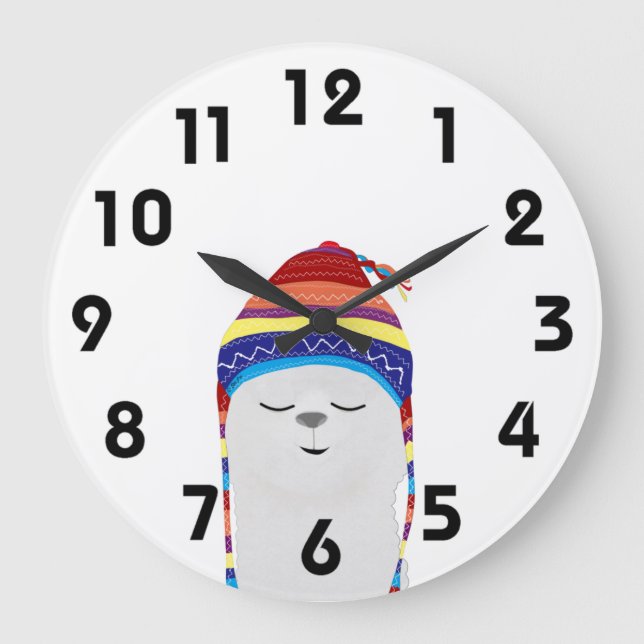 Relógio Grande Alpaca Clock (Frente)