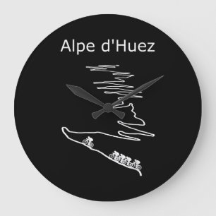 Relógio Grande Alpe Huez Em França Design De Ciclismo