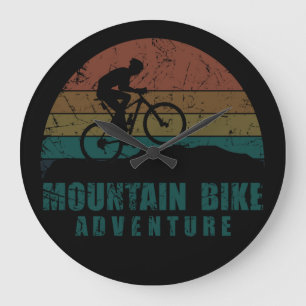 Relógio Grande amante de uma bicicleta de montanha