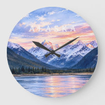 Amantes de Viagens Artísticas Alasca Pôr do Sol Mo