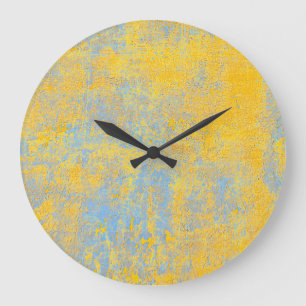 Relógio Grande amarelo da textura